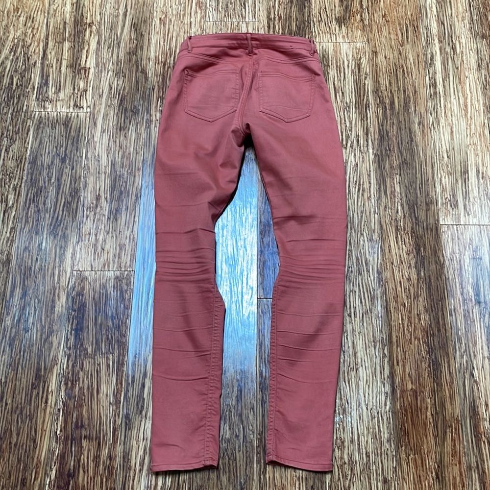 H&M burnt orange cotton skinny pants size 4 - Picture 7 of 7